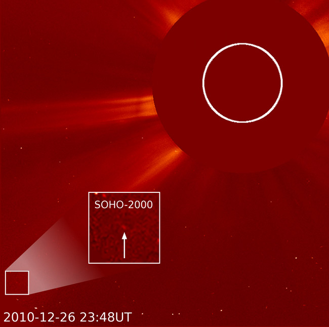 SOHO Spacecraft Discovers Its 2,000th Comet